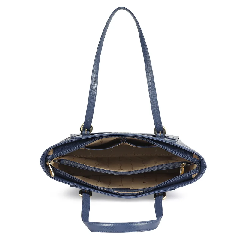 Da Milano Stardust Medium Croco Leather Tote - Stardust for Women | Best Price UAE